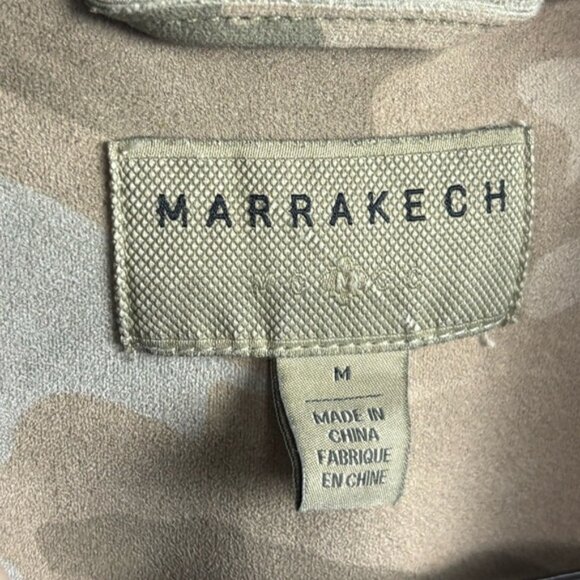 Marrakech camo print moto jacket sz M - Picture 2 of 5